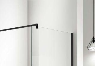 Душевая перегородка Aquatek Walk in с держателем AQ WIW 08020GM 80 см оружейная сталь